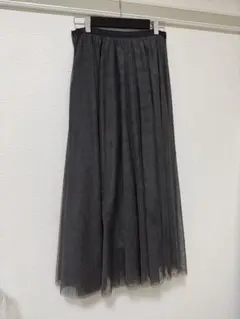 NATURAL BEAUTY フレアスカート チュール グレー Mのサムネイル