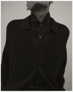 YOKE MESH KNITTED CARDIGAN BARNEYS別注 黒 3のサムネイル