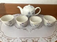 【新品未使用品】たち吉　橘吉　四草花　茶器　急須＋湯呑み4個セット