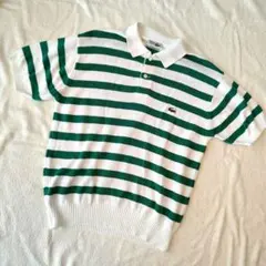 CHEMISE LACOSTE ボーダー ポロシャツ ニット 半袖 4のサムネイル