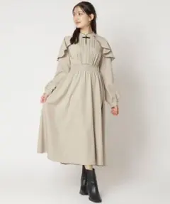 REDYAZEL♡チャイナケープデザインフレアワンピースのサムネイル