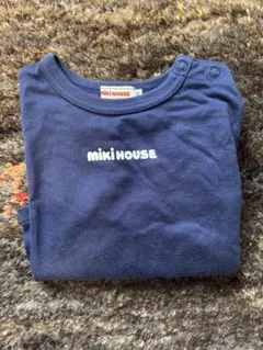 MIKI HOUSE ネイビー 長袖Tシャツ