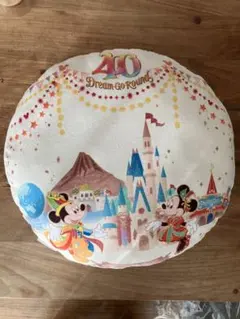 東京ディズニーリゾート 40周年 丸形クッション UCC
