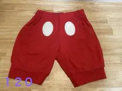 東京ディズニーリゾート ミッキーなりきり 赤 ハーフパンツ 120