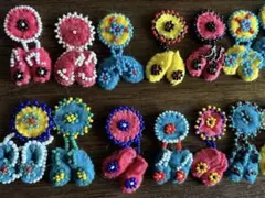 フェルト　シューズ型ブローチ　平成レトロ　ヴィンテージ