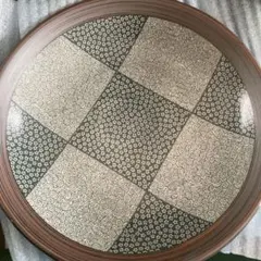 土物製品　和柄　皿　5枚セット　未使用　昭和レトロ　唐草　花柄