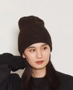 KIJIMA TAKAYUKI アルパカ100% ニット帽 ビーニー ブラウン