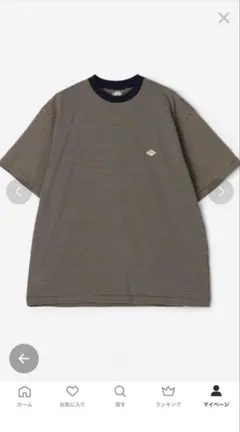 DANTON ボーダー Tシャツ クルーネックTシャツ　XXLサイズのサムネイル