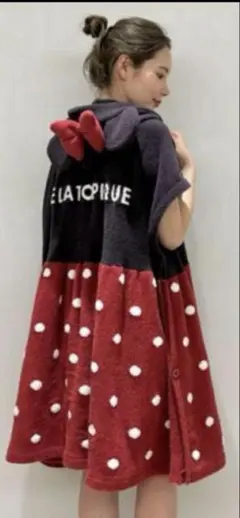 【新品】ジェラートピケ ディズニー　ミニー　バスポンチョ