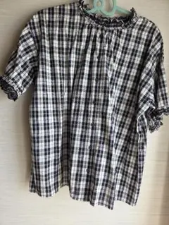 サマンサモスモス。スカラップフリル前後2WAYブラウス