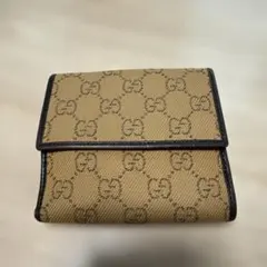 Gucci GGパターン 二つ折り財布 ベージュ