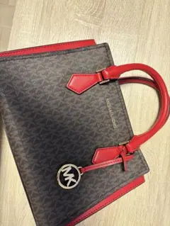 Michael Kors ハンドバッグ ダークブラウン/レッド