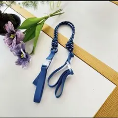 ボールアンドチェーン用　パラコードストラップ 青 ブルーハンドル 8.5mm