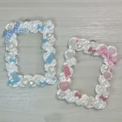 硬質トレカケースセット B8 縦入れ ホイップデコ 水色 ピンク 白 在庫処分