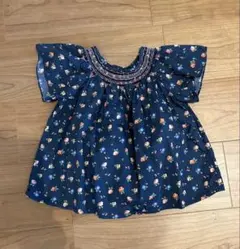 【美品】bonpoint 花柄ブラウス　4a