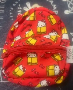 ハローキティ展 リュック型ポーチ☆カラビナ付ミニリュック