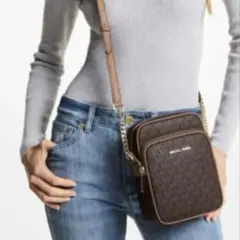 【新品】MICHAEL KORS マイケルコース　ブラウン　ショルダーバッグ