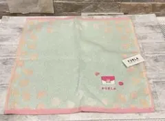 【新品未使用品】フルラ　桜 タオルハンカチ　ハンカチ ミントカラー