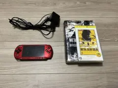 【中古】PSP3000 赤/黒(レッド/ブラック) メタルギアソリッドPW