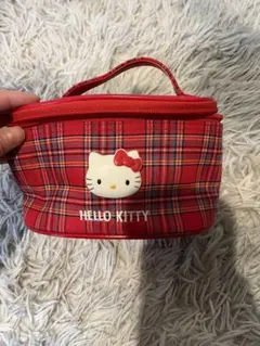 ハローキティ Hello kitty レトロ　ポーチ チェック柄　希少