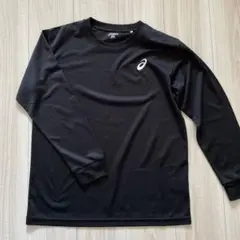 asics ブラック Mサイズ 長袖シャツ