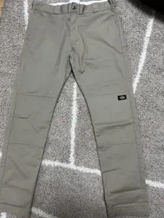 dickiesベージュ チノパン サイドポケット付き