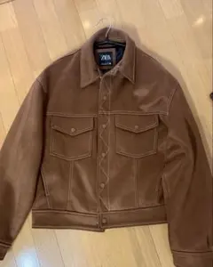 ZARA ブラウン スエードジャケット