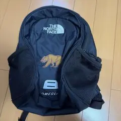 【即日発送】THE NORTH FACEキッズ ブラックリュック クマ刺繍