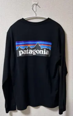 patagonia ブラック ロングスリーブ Tシャツ　パタゴニア
