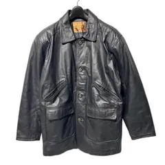 【manphoto】レザージャケット キルティングライナー リアルレザー (M)