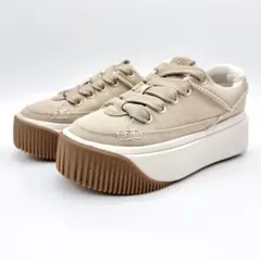 【極美品】アグ EZ-DUZZIT ベージュ キャンバス 厚底 emmi エミ①のサムネイル
