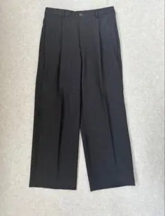 GIORGIO ARMANI Wool Wide Slacks Blackのサムネイル