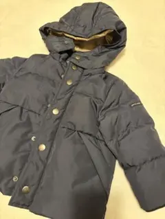 petit main ダウンコート 90cmフード取り外し可　ネイビー