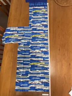 ハギレ生地　新幹線柄