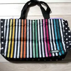 LeSportsac トートバッグ マルチストライプ ドット柄のサムネイル