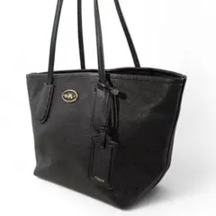 美品 正規品 コーチ COACH レザー トートバッグ 革 ブラック 黒 鞄