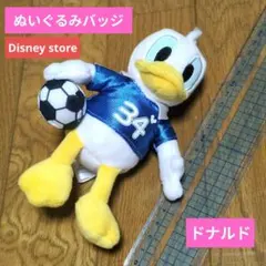 【早い者勝ち】ディズニーストア　ドナルド　ぬいぐるみバッジ　サッカー　ボールのサムネイル