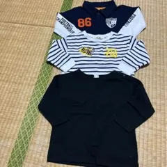 フットボールデザイン長袖ポロシャツ