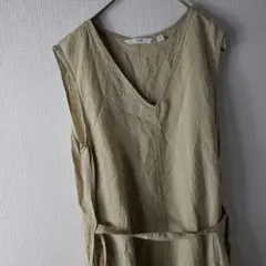 E51　ぴ　麻　リネンブレンド　UNIQLO　ワンピース