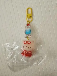 【新品・未開封】猫 キーホルダー クリームソーダ