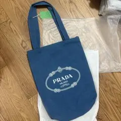 Prada beautyノベルティ　エコバッグ　ブルー