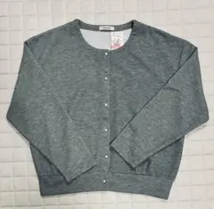Freude パールボタン カーディガン グレー L