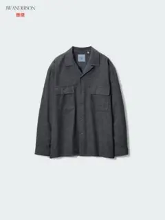 ユニクロ JW ANDERSON ブラッシュドコットンオーバーサイズシャツ