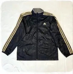 adidasウインドブレーカー　L サイズ上下　黒金