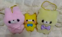 すくっとたっちさん 3点セット　うさぎ&かわうそ&ねこ