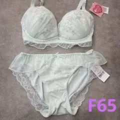 チュチュアンナ　F65ミントグリーン 刺繍 ブラジャーショーツセット