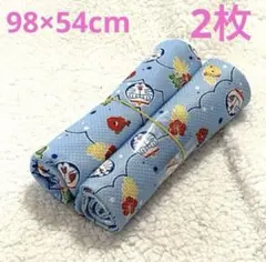 【 新品 未使用 】 布 端切れ キャラクター 夏仕様 2枚 ハンドメイド 水色