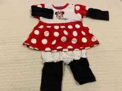 ディズニー　ミニーちゃん　セットアップ　ディズニー公式　90