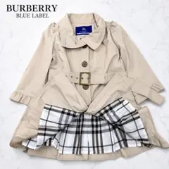 美品 BURBERRY ブルーレーベル ノバチェック トレンチコート 38 M
