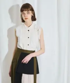 美品✩.*˚UNITED TOKYO ターンフライハーフスリーブブラウス - メルカリ